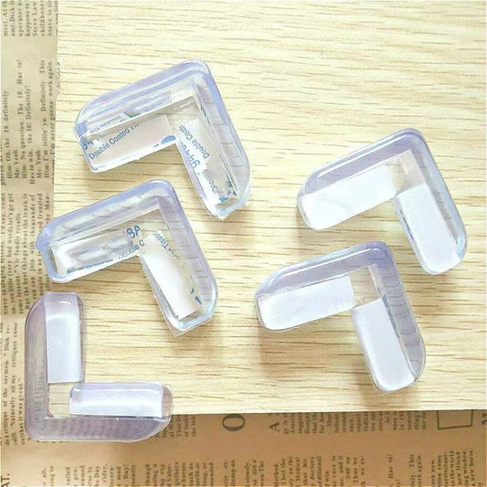 pack of 4 Table Corner Protectors - Child Safety Silicon Corner Guards (L Shape)