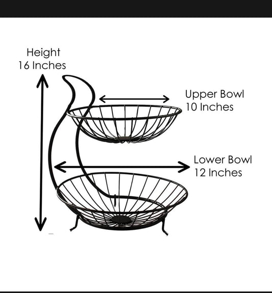 Double Layer Fruit Basket