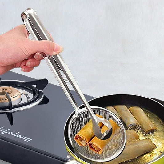 Multi-Functional 2 in 1 Stainless Steel Fry Tool