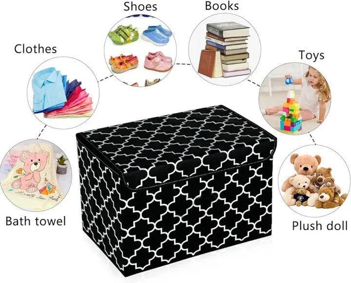 Flip-top collapsible storage container