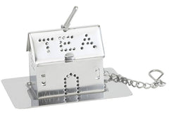 HIC House-Shaped Stainless Steel Tea Infuser with Drip Tray