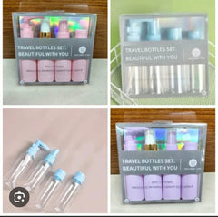 Pack of 4 Travel Size Refillable Bottle