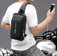 Anti Theft Chest Bag, USB Charging Crossbody Bag