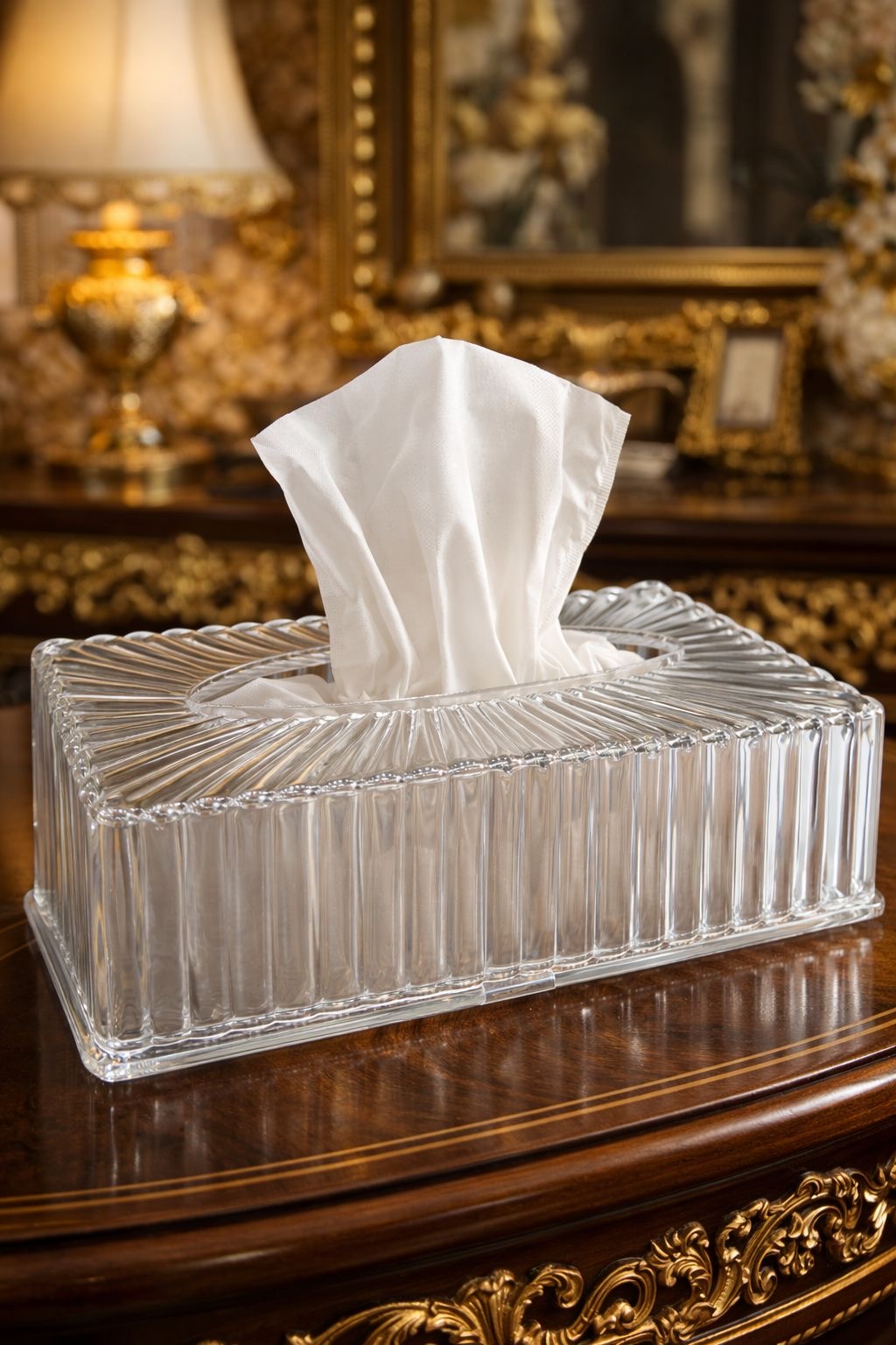 Transparent Tissue Box