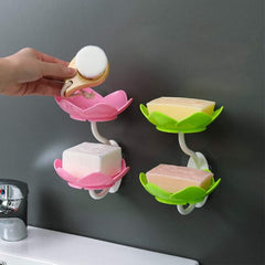 Wall Mounted Lotus Flower Shaped Soap Holder
