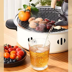 Portable Barbecue Grill With Korean Charcoal Stove