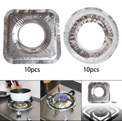Aluminium Stove Cover Pack of 10 ( BUY 1 PACK GET 1 PACK FREE )