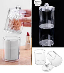 2 In 1 Acrylic Cotton Swab Holder