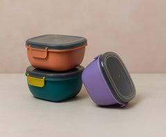 Airtight Lunch Boxes (Square and Round)