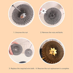 Long-Handle Dish Scrubber Brush – Rustproof & Hanging Design