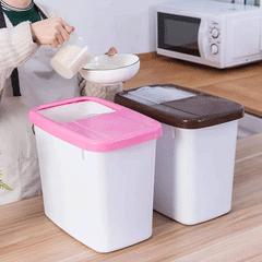 10KG Airtight Rice & Flour Storage Container | Large Capacity Grain Dispenser Box