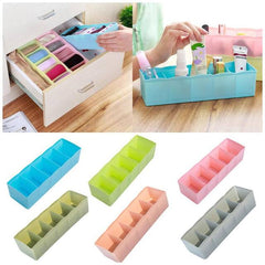 Plastic 5 Grid Drawer Organiser Box