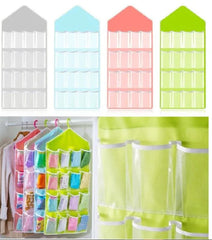 16 Pocket Hanging Wardrobe Storage Organizer