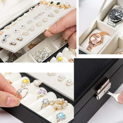 Double Layer Leather Luxury Organiser