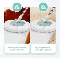 High Quality Automatic Rotating Mop & Bucket With steel Bucket and Wheels