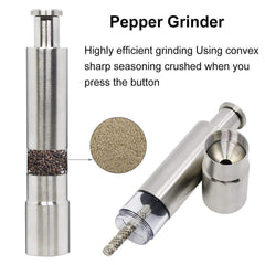 Premium Stainless Steel Manual Pepper Mill