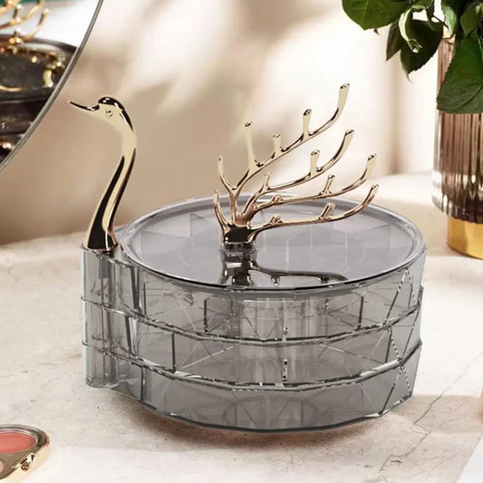 Swan Shaped 3 Layer Jewellery Organiser