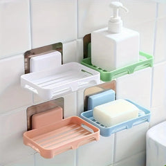 1pc Wall Mounted Plastic Soap Holder