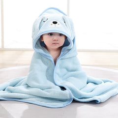 Ultra-Soft Hooded Baby Bath Towel – Highly Absorbent Microfiber Towel for Infants & Toddlers