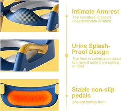 3-in-1 Multi-Functional Potty Training Toilet Seat with Step Stool Ladder – Blue