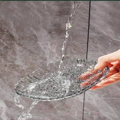 8pcs Acrylic Serving Plates Set With Acrylic Stand