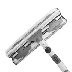 Rotatable Glass Wiper with Bendable Head — Double-Sided Window & Floor Squeegee