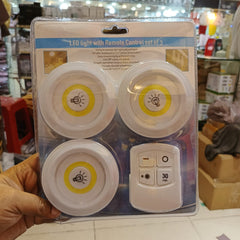 Set Of 3 Wireless Remote Control Light, 3W