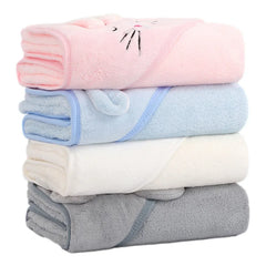 Ultra-Soft Hooded Baby Bath Towel – Highly Absorbent Microfiber Towel for Infants & Toddlers