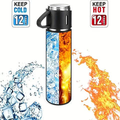 2 Cup Double-Layer Stainless Steel Vacuum Flask Set