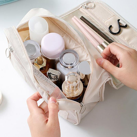 Travel-Friendly Waterproof Makeup & Toiletries Organizer Pouch