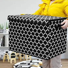 Flip-top collapsible storage container