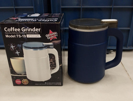 Portable Electric Coffee & Spice Grinder Machine – 500 ml Stainless Steel One-Button Grinder