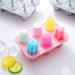Silicone 6 Hole Popsicle Mold