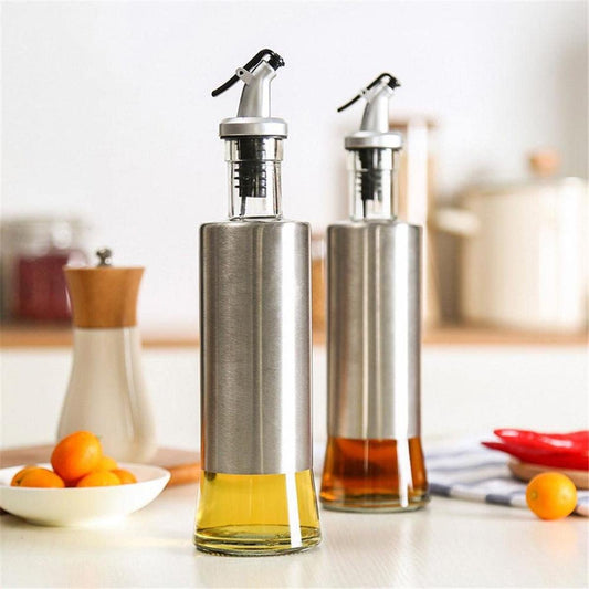 Oil & Vinegar Dropper Bottle — 250 ml Glass Container with Precision Spout