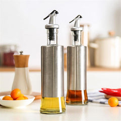 Oil & Vinegar Dropper Bottle — 250 ml Glass Container with Precision Spout