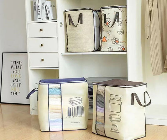 Multipurpose Storage Bag & Organizer for Clothes & Blanket (BARCODE BAG)