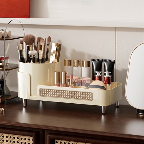 Cosmetic Organiser With 360 degree rotating compartment