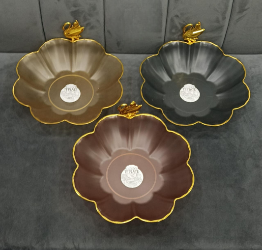 Elegant Floral Style Fruit Plate (2 Sizes)