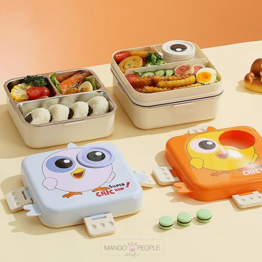 Chicken Design Premium Stainless Steel Lunchbox