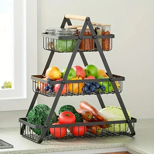 3 Tier Metal Multi Purpose Storage Basket