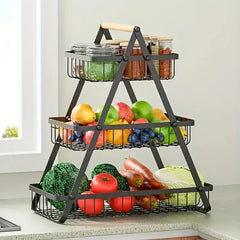3 Tier Metal Multi Purpose Storage Basket