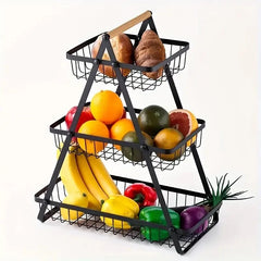 3 Tier Metal Multi Purpose Storage Basket