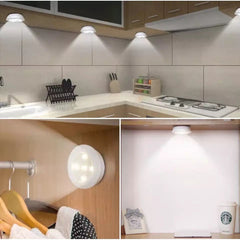 Set Of 3 Wireless Remote Control Light, 3W