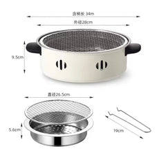 Portable Barbecue Grill With Korean Charcoal Stove