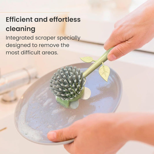 Vase Flower Shape Dish Cleaning Brush