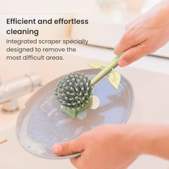 Vase Flower Shape Dish Cleaning Brush