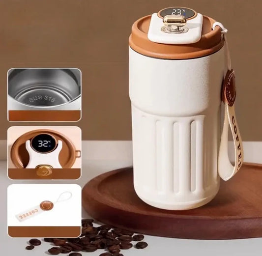 450ML Smart Travel Coffee Mug Stainless Steel