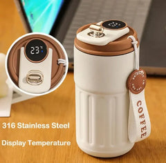 450ML Smart Travel Coffee Mug Stainless Steel