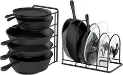 5-Tier Heavy-Duty Pan and Pot Organizer Rack