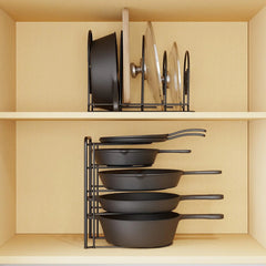 5-Tier Heavy-Duty Pan and Pot Organizer Rack